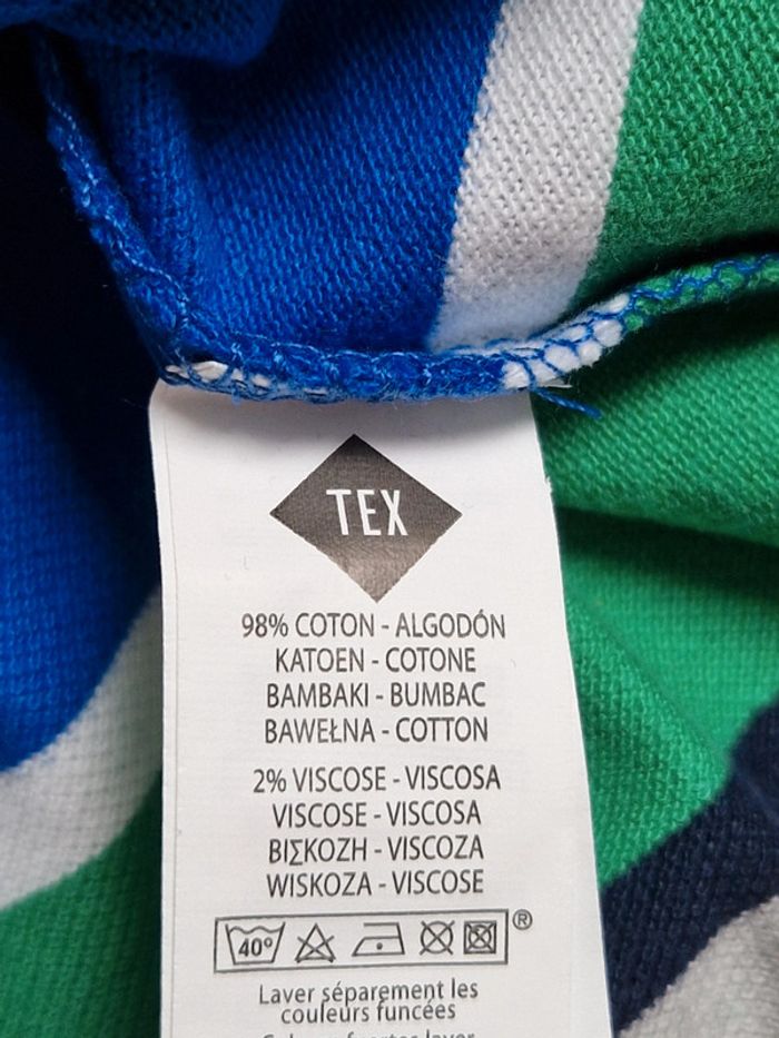 Polo rayé neuf Tex 9-10 ans - photo numéro 3