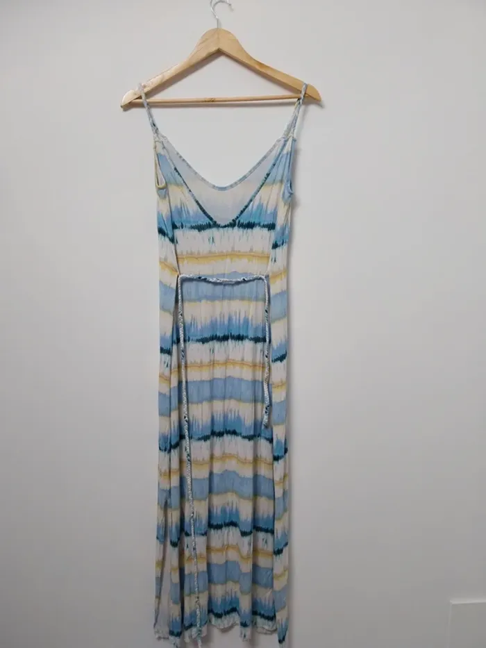 Robe d'été longue tricolore Les Petites Bombes 36 - photo numéro 2