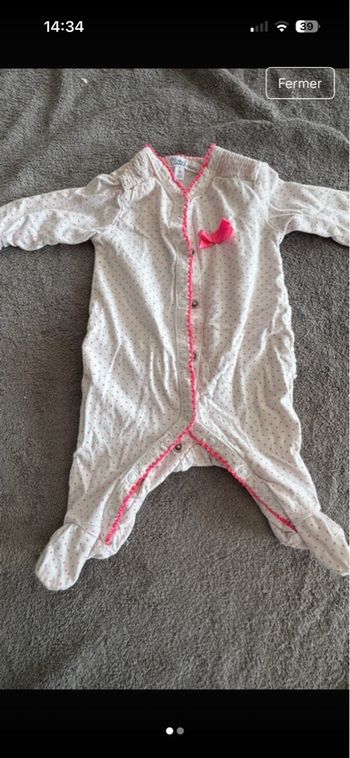 Pyjamas ouverture devant 