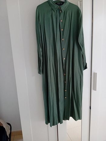 Chemise longue t.38 vert Modanisa 💚🌼