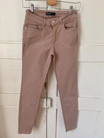 Slim Zara rose grisé taille 40 (équivalent 36)