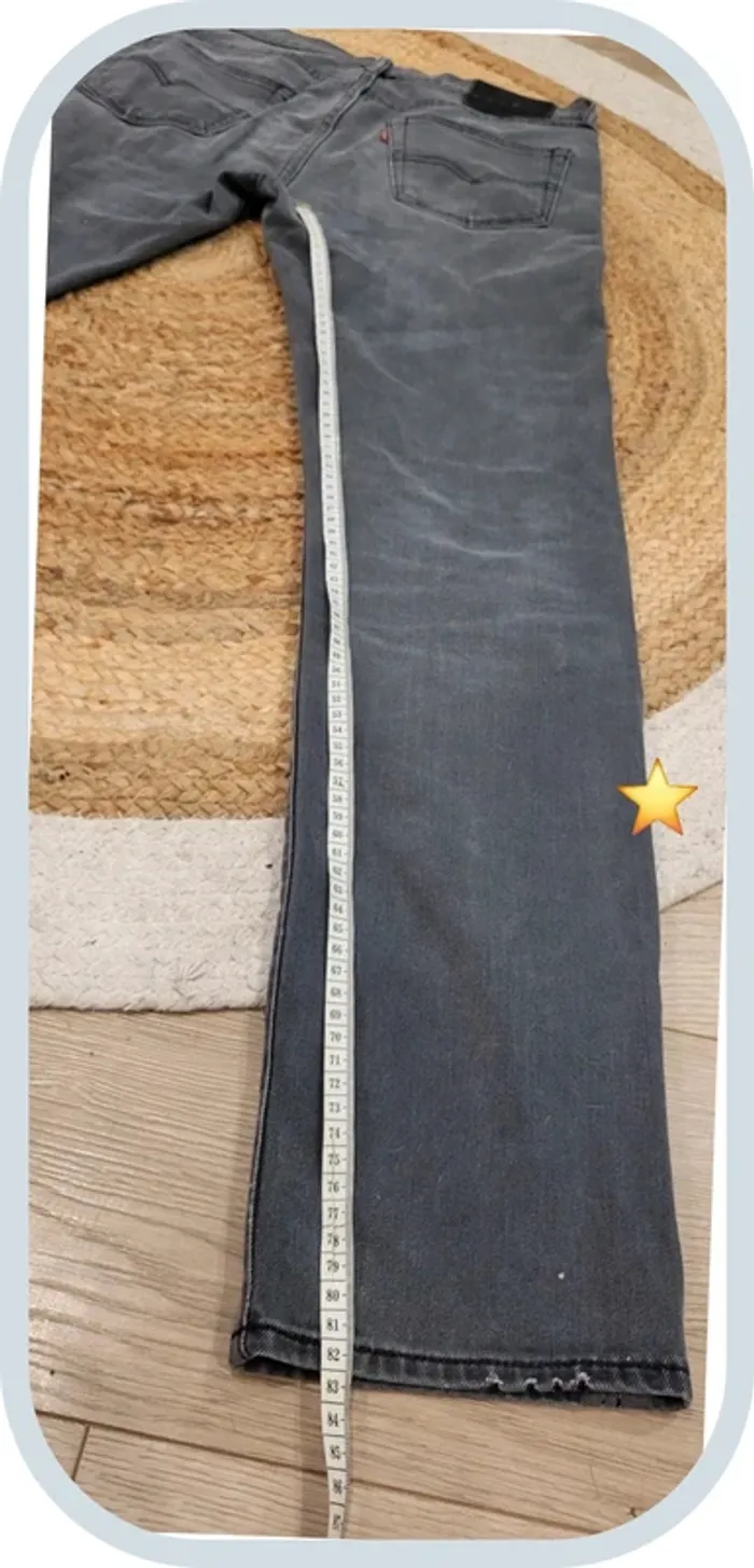 Jean Levi's 522 Homme – Gris Foncé – W30 L34 FR 38 – Coupe Slim – Très Bon État - photo numéro 16