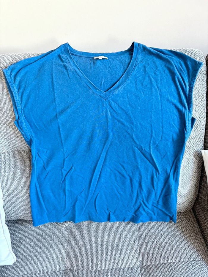 TEE shirt femme bleu cyrillus