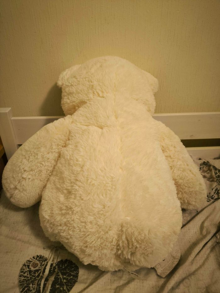 Ours blanc grosse peluche - photo numéro 2