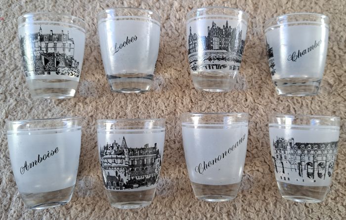 🍽 Service à liqueur décors Chateaux de la Loire - photo numéro 4