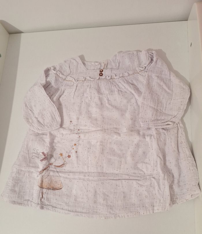 Robe effet mousseline