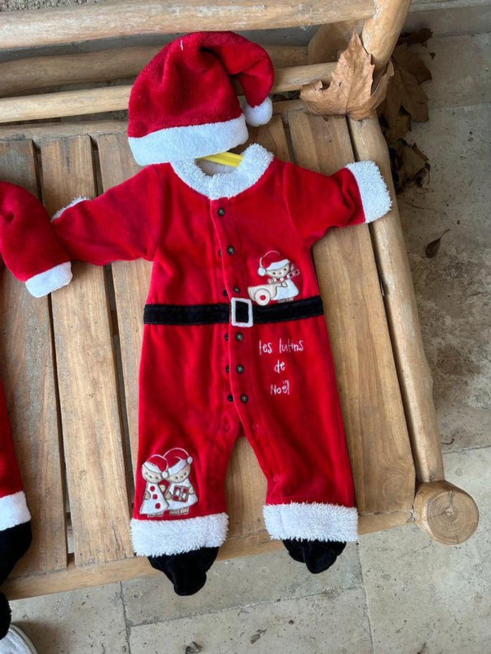 body pyjama, dors bien de Père Noël, taille trois mois