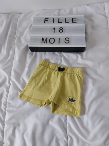 Short fille 18 mois