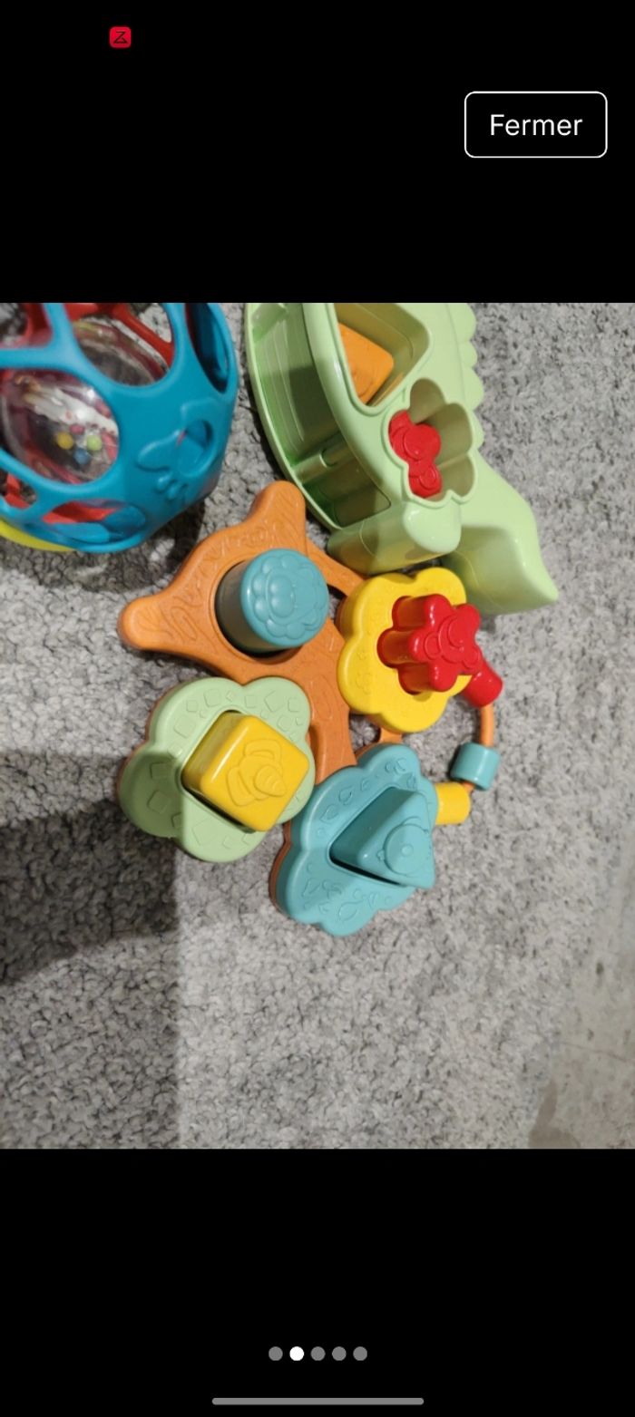 Lot jeu forme dinosaure balle hochet - photo numéro 2