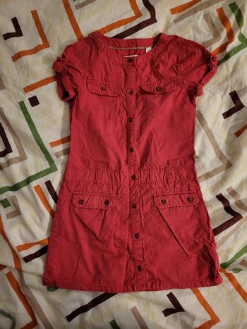 Robe rose manches courtes 8 ans