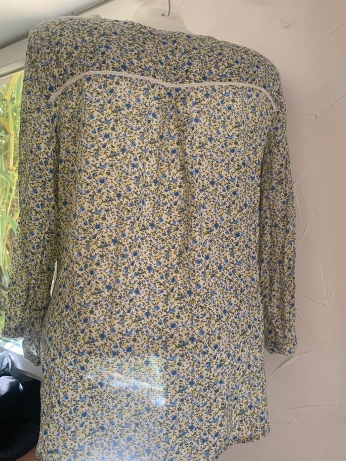 Blouse fleurie Armand Thierry tailleM - photo numéro 6