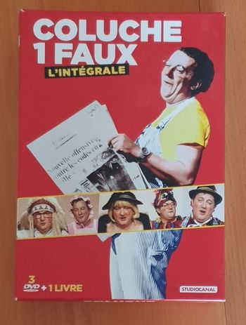 Coffret L'intégrale Coluche 1 Faux 3 DVD + 1 livre Opéra Vulgaire