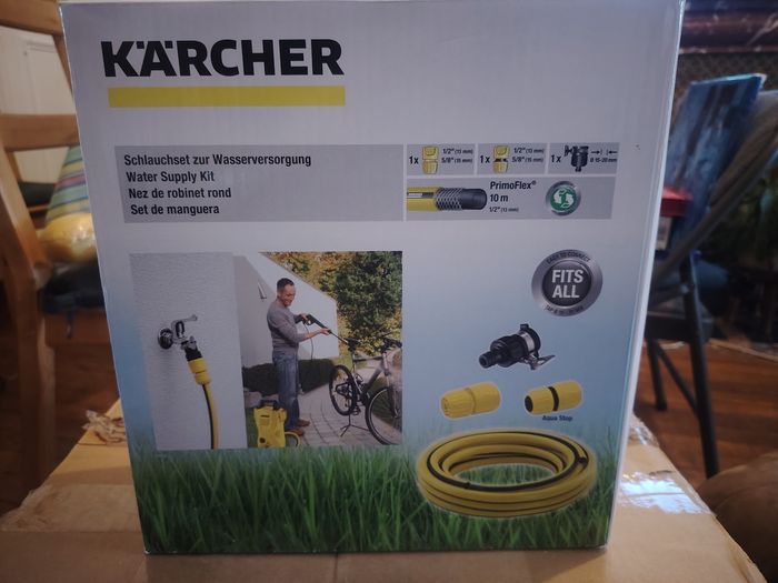Kit d'alimentation en eau KÄRCHER - Tuyau 10m + Raccords - NEUF