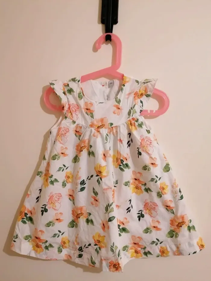 Robe fille avec legging in extenso motif fleurs 23mois - photo numéro 2