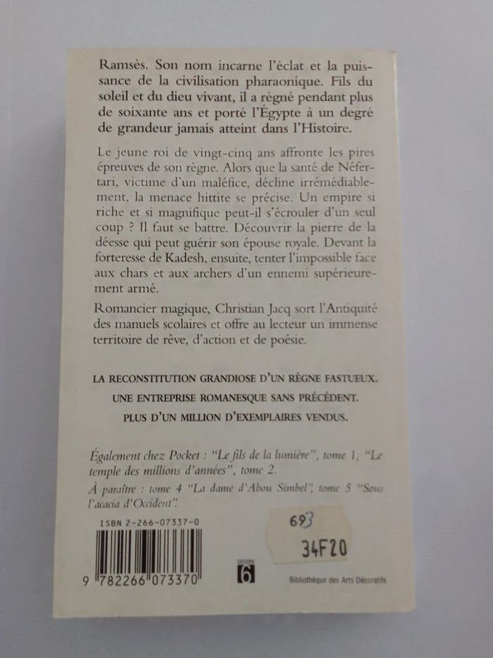 Christian Jacq - Ramsès Tome 3 - photo numéro 2