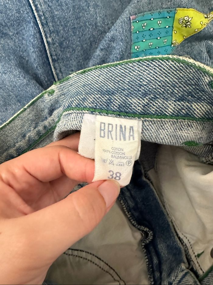 💙 Sublime jupe en jean Brina vintage 💙 - photo numéro 4