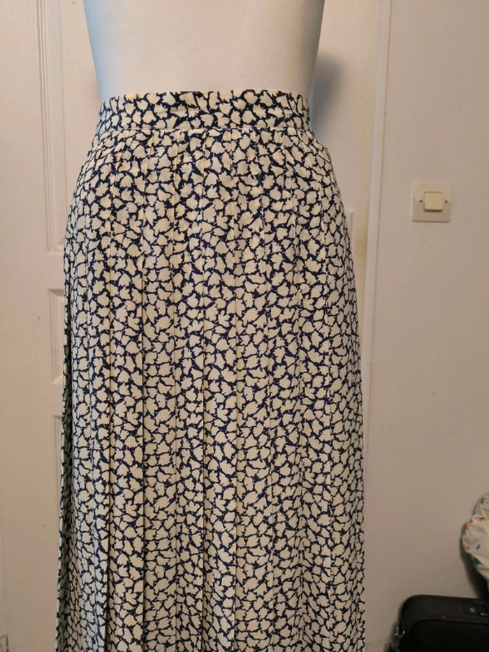 Jupe longue plissée vintage taille 44 - photo numéro 2