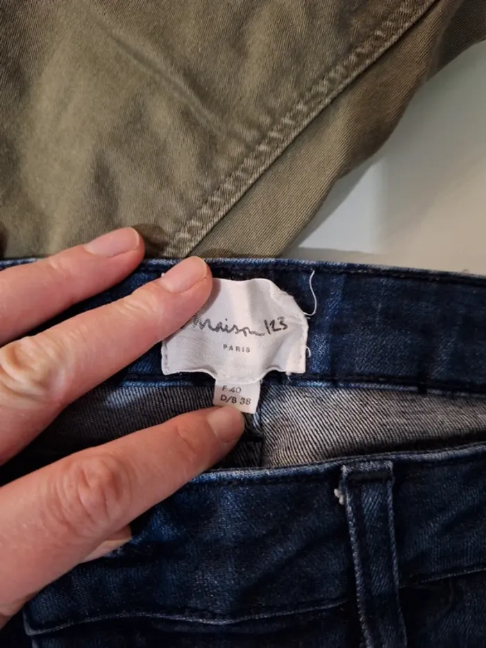 Lot 5 pantalons jeans 40 - photo numéro 2