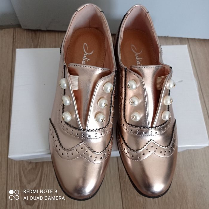 Chaussures slip-on rose doré P36 neuves - photo numéro 3