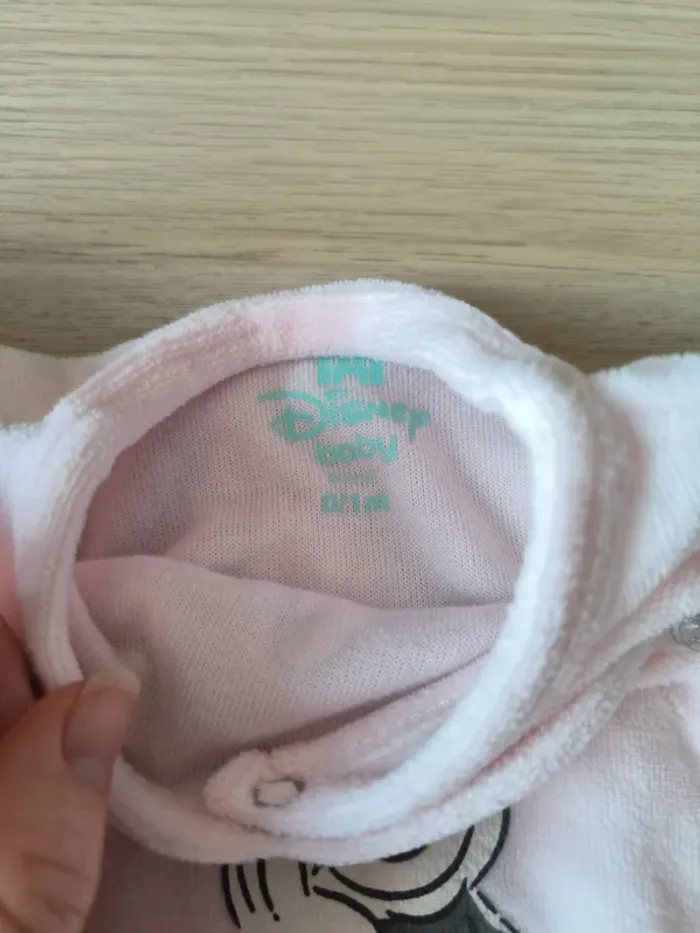 Pyjama velours Minnie - 0/1 mois - photo numéro 4