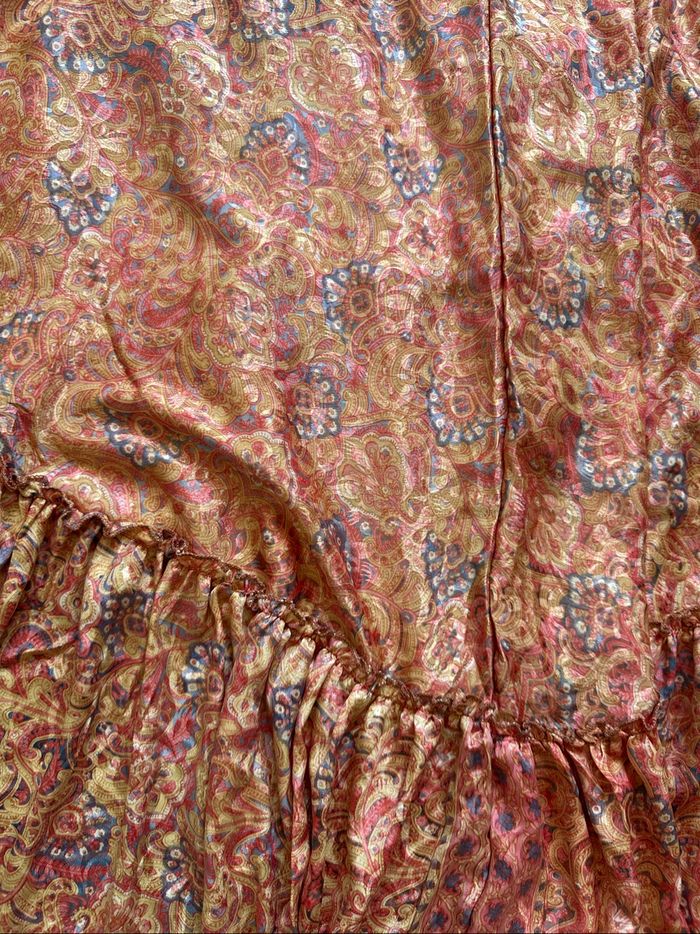 Robe dos nue en soie indienne taille unique neuf - photo numéro 3
