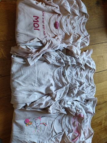 Lot de 17 bodies  plutôt fille 24 mois