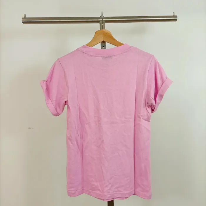 T-shirt rose uni – Topshop – Taille 34 (XS) A683 - photo numéro 5