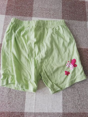 Short 24 mois vert papillon