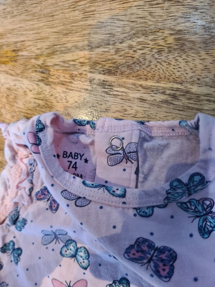 Ensemble t-shirt short 74 cm 9 12 mois - photo numéro 3