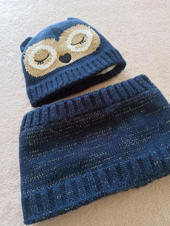 Bonnet et tour de cou bébé - photo numéro 2