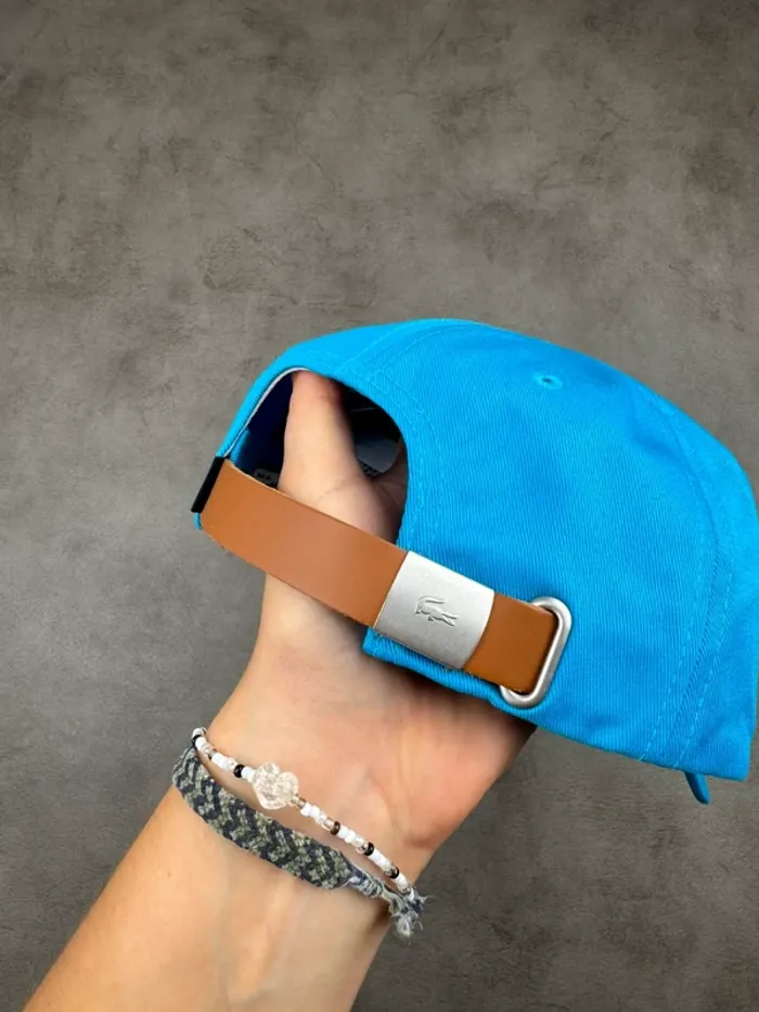 Casquette Lacoste Bleu Logo brodé Neuve - photo numéro 4