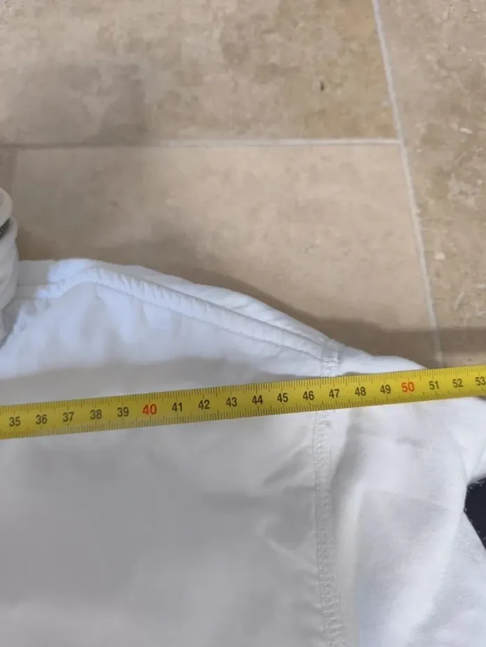 Veste/Jacket zippé bi matière Ralph Lauren L homme blanche excellent état - photo numéro 16