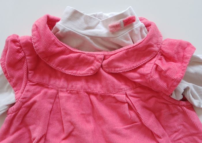 Ensemble robe et t-shirt bébé fille 9 mois DPAM - photo numéro 6