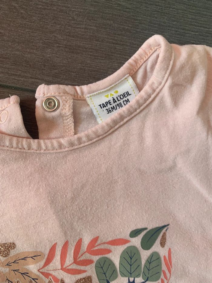 Lot de deux tee shirt 36 mois tape à l’œil - photo numéro 5