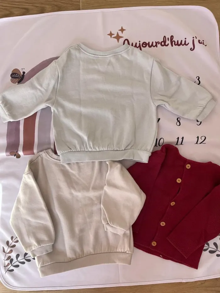 Lot de 3 pulls bébé fille – Taille 18 mois / 81 cm 🧶💖 - photo numéro 8