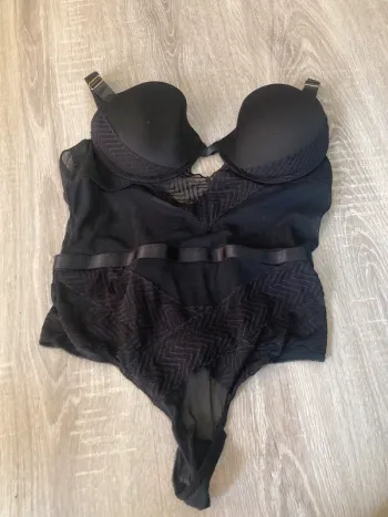 Body lingerie femme noir