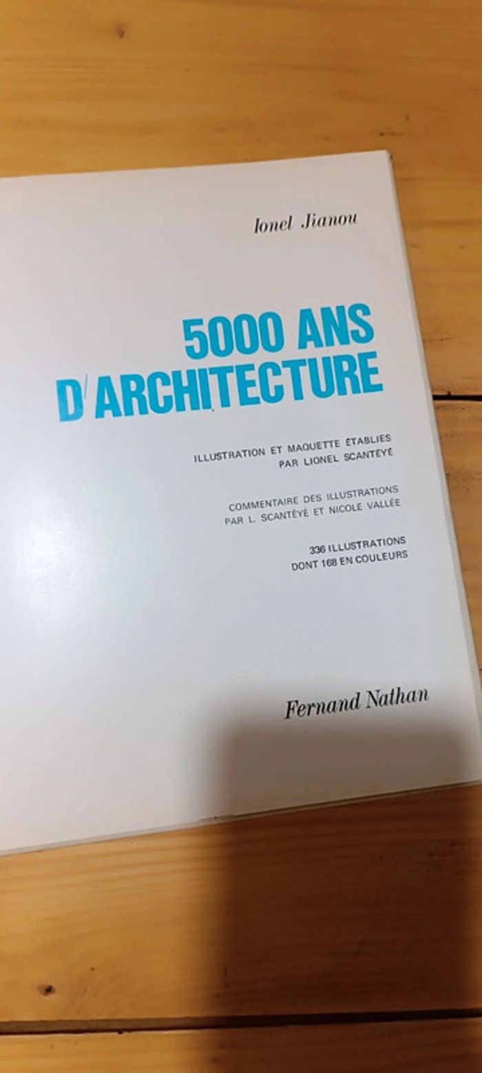 Livre ancien 5000 ans d'architecture - photo numéro 2