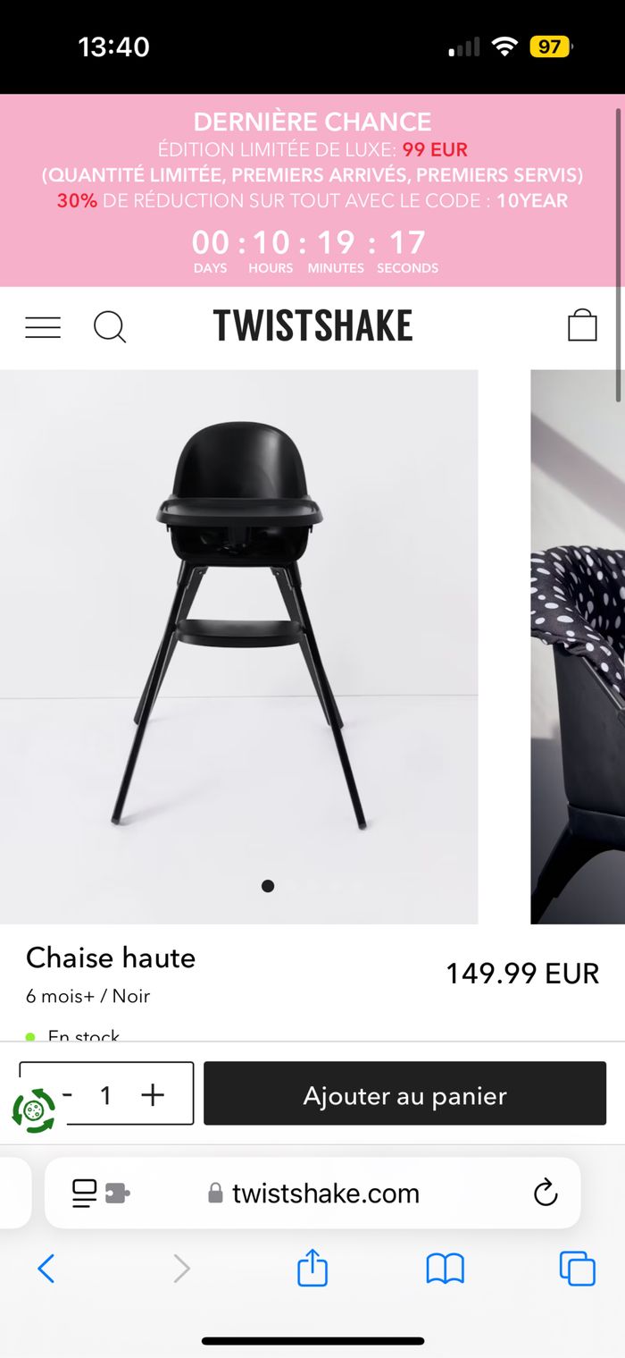 Chaise haute