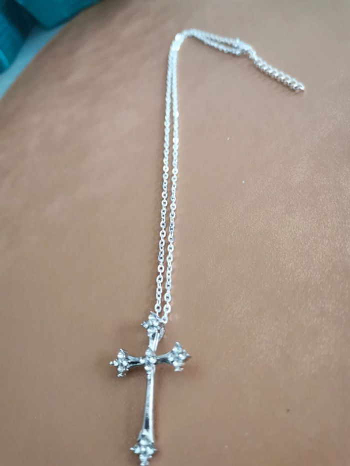 Collier et pendentif spirituel croix chrétienne - photo numéro 3