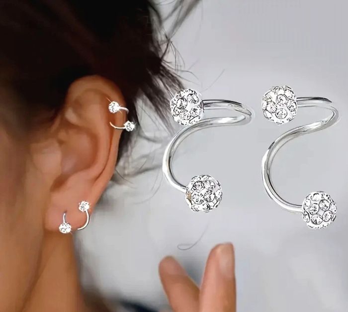 Boucles d'oreilles spirale - photo numéro 3