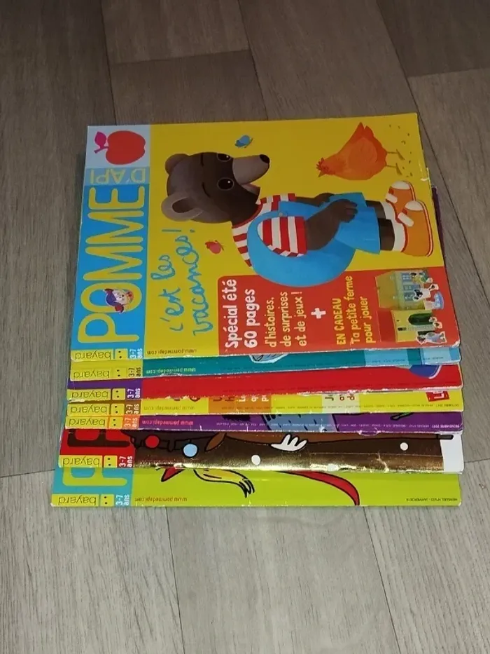 Lot de 7 magazines Pomme d’Api année 2017-18 L015 - photo numéro 5