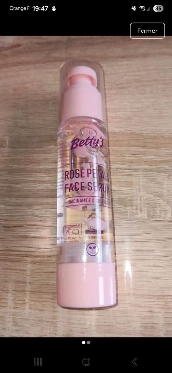 Sérum visage Betty’s – Pétales de Rose & Niacinamide