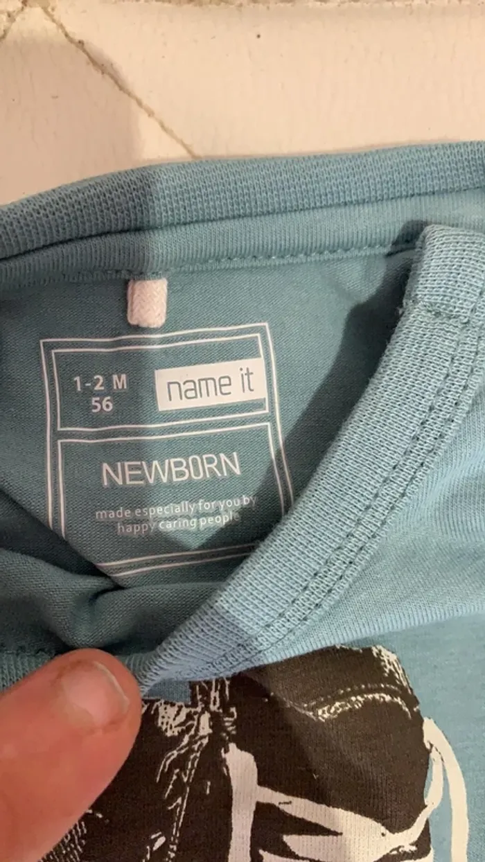 Tee-shirts manche longue 1-2 mois - photo numéro 2