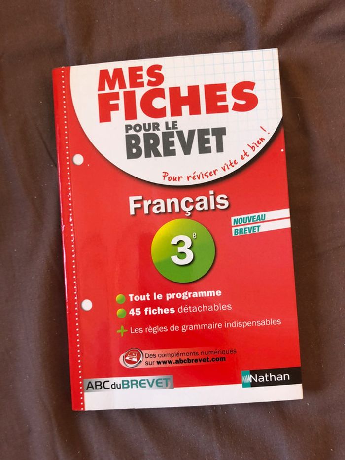 Lot mes fiches pour le brevet - photo numéro 2