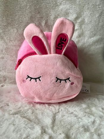 Sac à dos en peluche lapin