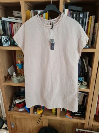 Robe basic droite Monoprix en coton/lin 42