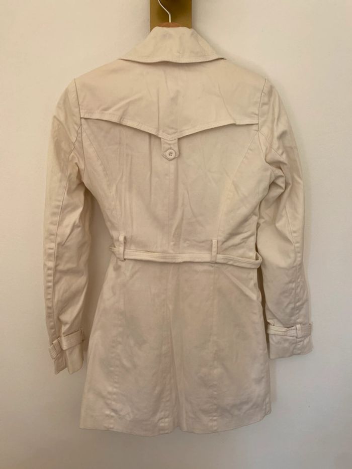 Trench court crème - photo numéro 2