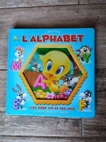 J'apprends l'alphabet livre puzzle bébé titi et ses amis