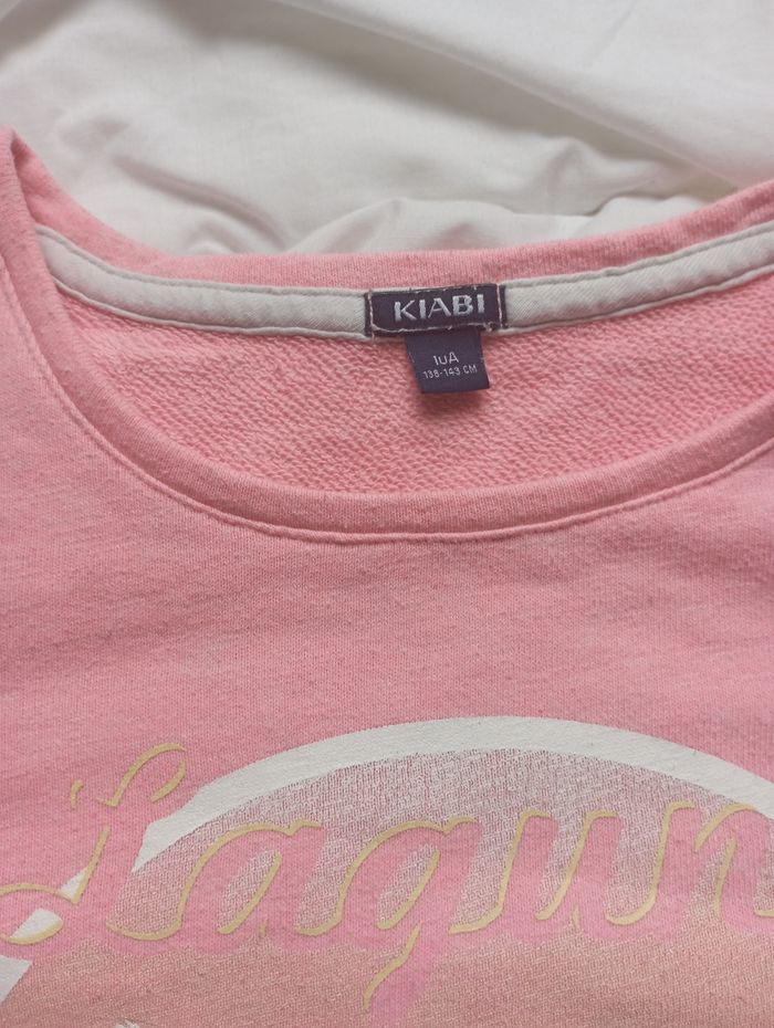 Pull manches longues rose Kiabi 10 ans 3€ - photo numéro 2