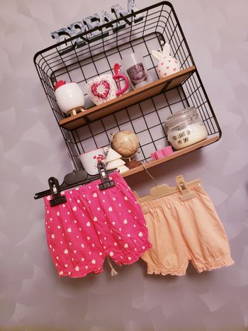 Lot de 2 shorts 🎀 Mots d'enfants 12 mois 2€